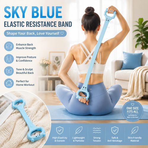 Blue Resistance Bands with Handles Single Resistance Bands Exercise Bands with Comfortable Handles Resistance Training Physical Therapy Home Workouts Fitness Pilate