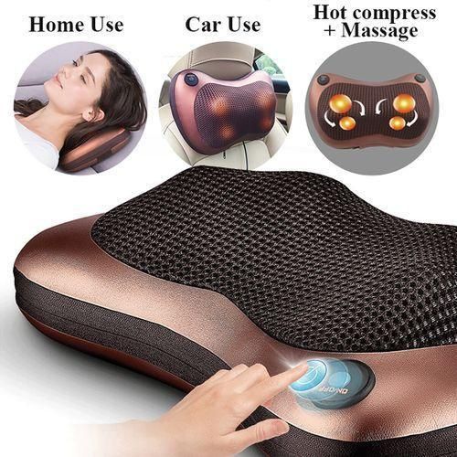 Car/Home Electric Infrared Therapy Massage Pillow Shoulder Back Neck Massager