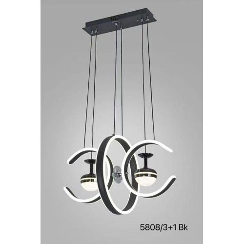 Unique minimalist double C, 3 drop Infinite modern Design 3 colors Chandeliers For Living Room, Bedroom, Dining And More(1 piece).