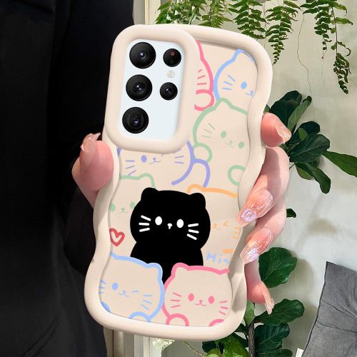 Samsung S22 Ultra 5G Case Cute Cats Soft Phone Cover