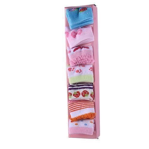 7 IN 1 SET OF SOCKS NEW BORN KIDS MULTI COLOUR