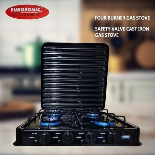 4-Burner Manual Ignition Table Top Gas Cooker