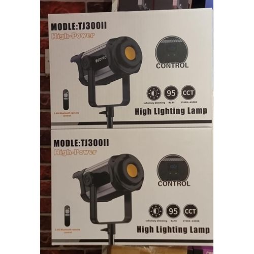 BEDIRO TJ300II High-Power Continuous Bi-Color COB LED Video Light with Stand-1pc