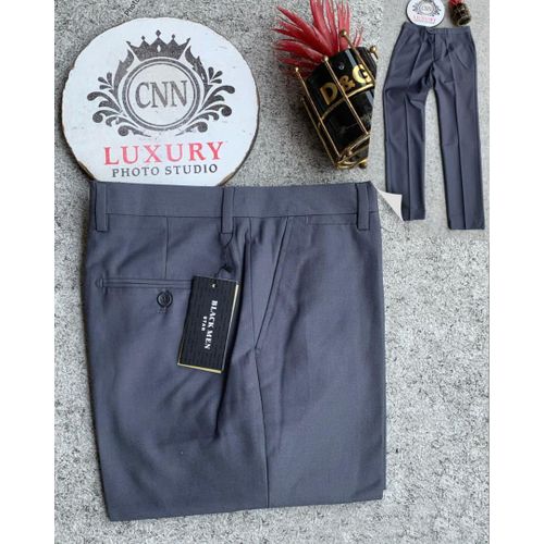 Corporate Office Suit Trouser For Men-Gray