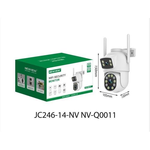 Double Screen Full HD Security Camera With Alarm White
