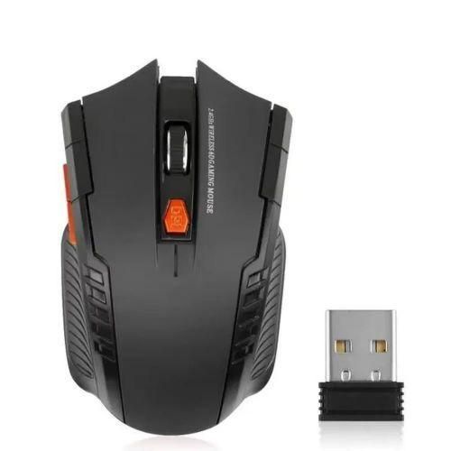 Wireless Optical Mouse USB Bluetooth Gaming Mouse- Black