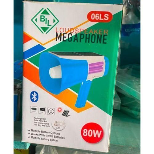 Hand held megaphone with solar