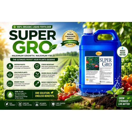 Organic Liquid Fertilizer & Plant Growth Booster Super Gro