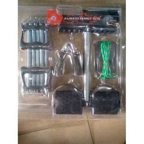 4-Way Training Set - Tummy Trimmer - Chest Expander - Jump Rope - Hand