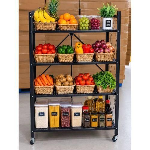 4 Layers Shelf Foldable Storage Organizer Rack