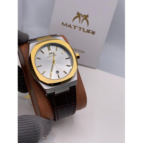 classic mens leather watch