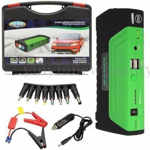 High Power JUMP STARTER KIT And POWER BANK With Inflator & Air Compressor For Cars, Laptop & Mobile Devices - 99800mAH 12V ULTRASAFE LITHIUM - Torch Light- MULTI FUNCTIONAL