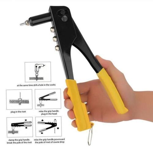 Professional Hand Riveter Tool Durable and Suitable for Metal, Plastic and Leather Gutter Wood