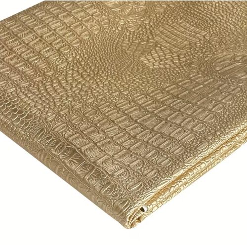 91.44 X 137.16 cm Crocodile Pattern Faux Leather Fabric Marine Vinyl Soft Alligator Skin Synthetic Faux Leather Sheets for Upholstery, Crafts, Handbags, Furniture Car Seat Wrapping -Sold by The Yard