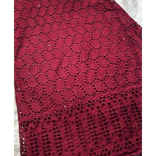 SWISS DRY VOILE LACE WINE