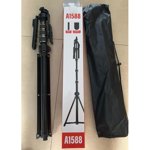 A1588 Long Tripod Stand for Phones With Bluetooth Shutter - 7 Feet Monopod Stand
