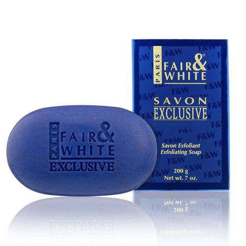 FAIR & WHITE Exclusive Exfoliating Soap, 200g - Moisturizing Bar Soap For Face and Body