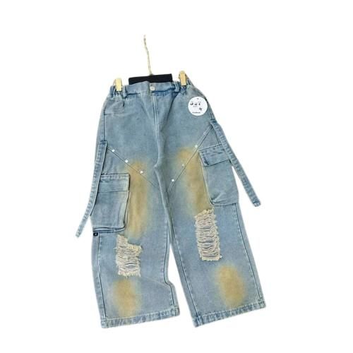 Kid Trendsetter Distressed Cargo Jeans