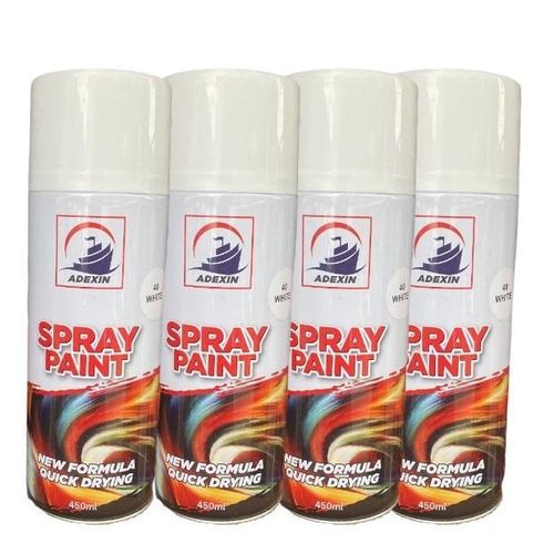 All Purpose Spray Paint 450ml -White x4PCS
