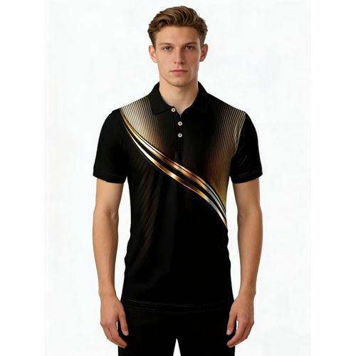 2025 Button-Down Polo Shirt with Collar, Short Sleeve, Men's Style, Breathable Casual