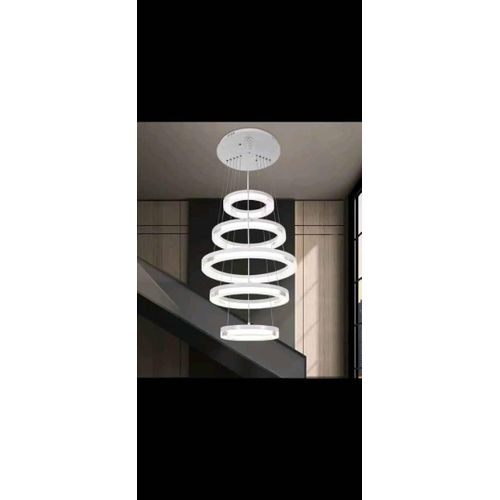 Quality 5 ring step staircase fancy chandelier light (cast not rubber).