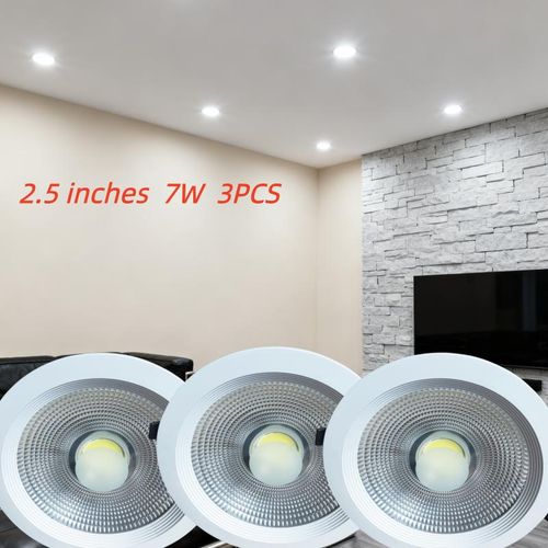 3 PC 7w Led Lighting 2.5 inches Recessed Pop Led Light
