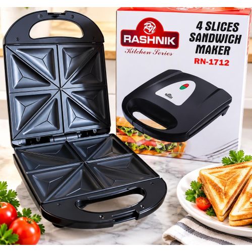 4 In 1 Waffle Maker, Rashlink Sandwich Maker, Bread Toaster 4 in 1