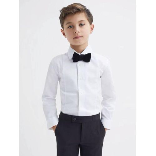 white long-sleeve button-down shirt