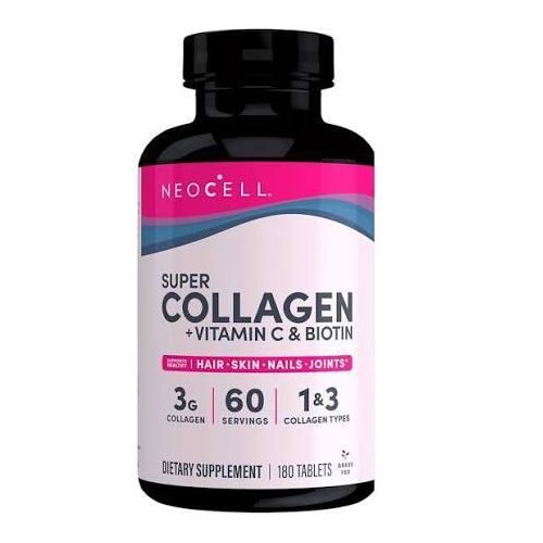 Super Collagen + C With Biotin 180 Tablets.