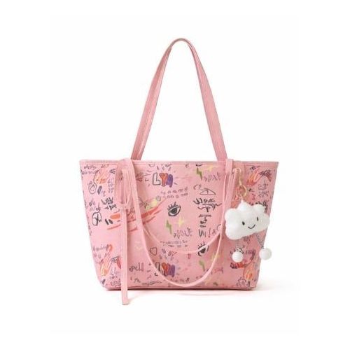 Leya Ladies Tote Handbag- Pink