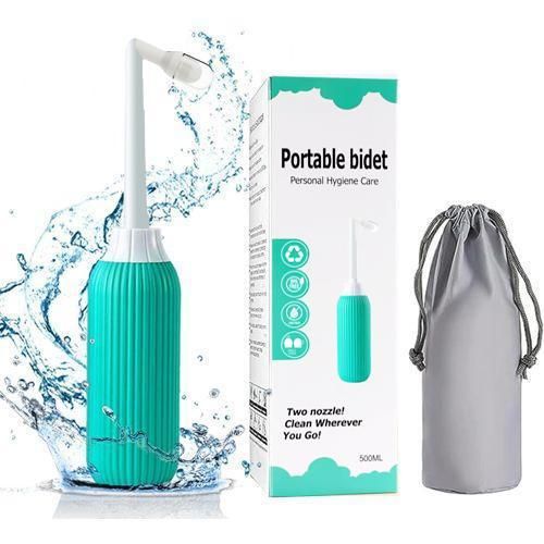 Portable Bidet for Travel, 1 Bidets, Handheld Jet Spray for Toilet, 500ml , Peri Bottle for Postpartum Care, Outdoor Use