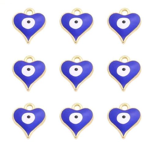 It Is Done Heartshaped Blue Eye Pendant