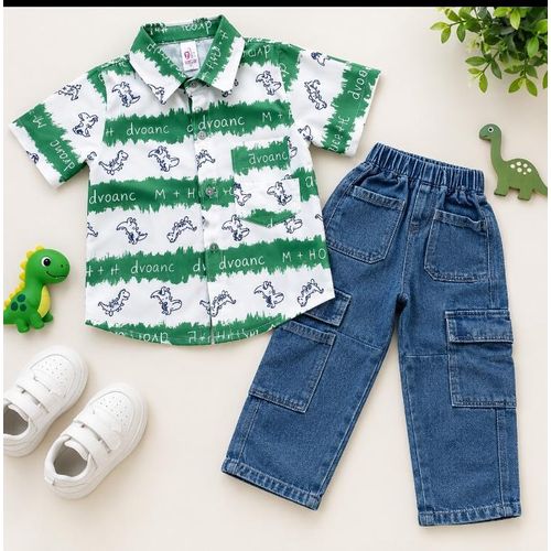 Classy and elegant short sleeve shirt and trouser set