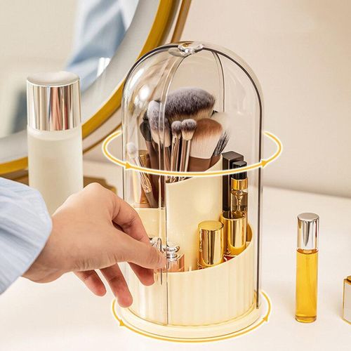 Makeup Brush Holder 360° Rotating Makeup Brush Organizer