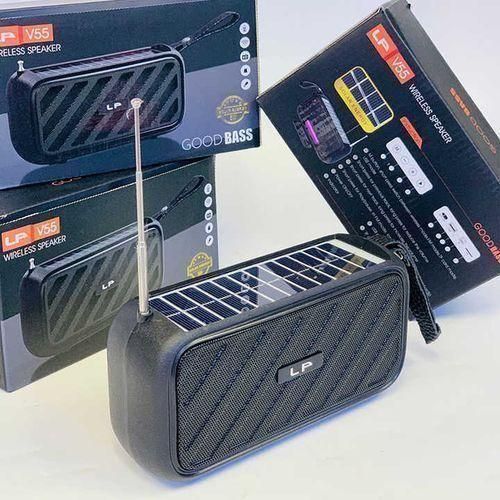 Portable Solar Speaker with FM Radio Bass Woofer Stereo Active Support TF/USB