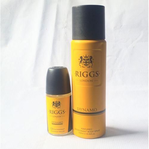 Perfume 2 in 1 of Dynamo Roll On and Dynamo Body Spray (Unisex perfect choice) NAFDAC NUMBER: Riggs roll on: A2-102504, Riggs Dynamo Spray: A2-102433