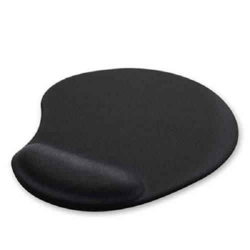 Mouse Pad With Gel Wrist Support - Black