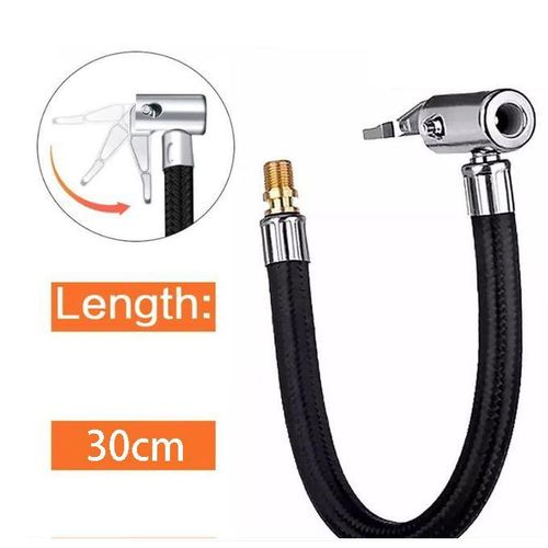 1pc Car Tire Inflator Hose Inflatable Air Pump Extension Tube Adapter extended version Wheel Repair Kits 30cm/11.8in