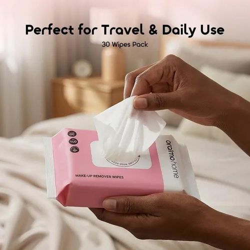 Meltique 1*30 Wipes Alcohol Free Hyaluronic Acid Make Up Remover Wipes