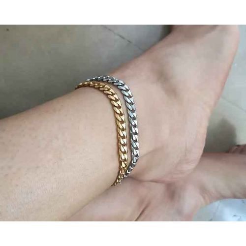 2 In 1 Beautiful Leg Chain Gold And Silver