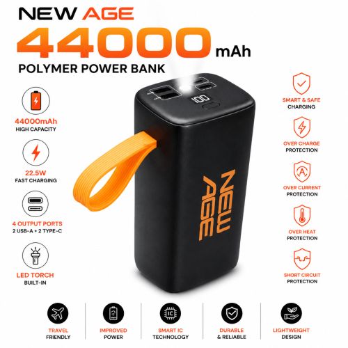 Turbo Ultra 4 (FC40) 44000mAh 22.5W Fast Charging Power Bank