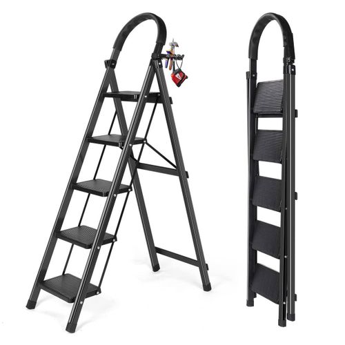 5 STEPS FOLDABLE HAND GRIP LADDER