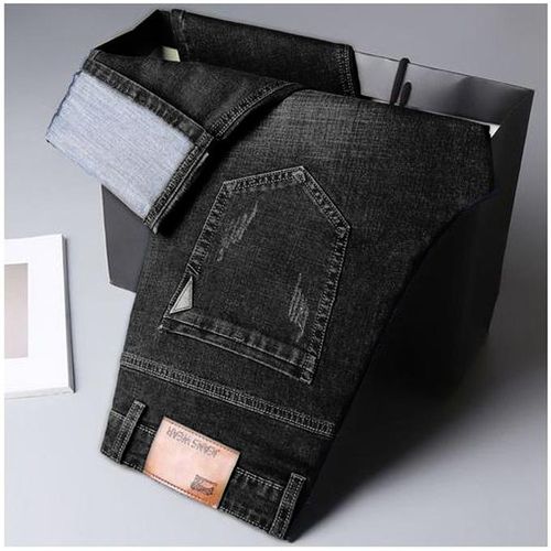 High Quality Black Stock Jeans Trouser 4 Men