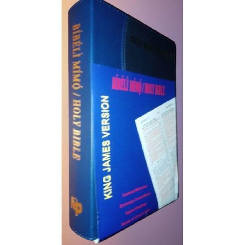 Holy Bible Yoruba And English Giant Print / Bibeli Mimo King James Version (KJV)-Leather