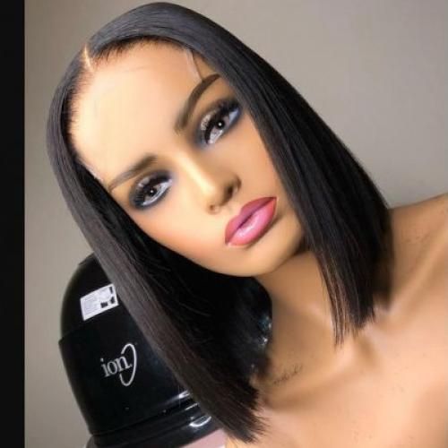 Bob Straight Lace Frontal Wig Glueless Lace Frontal