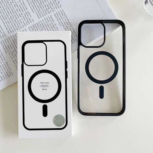 iPhone 13/14 Black Glossy Magnetic MagSafe Protective Case
