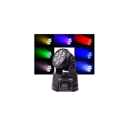 7x10W RGBW LED Mini Moving Head Stage Light – DMX512 Party DJ Club Wedding Disco Beam Effect