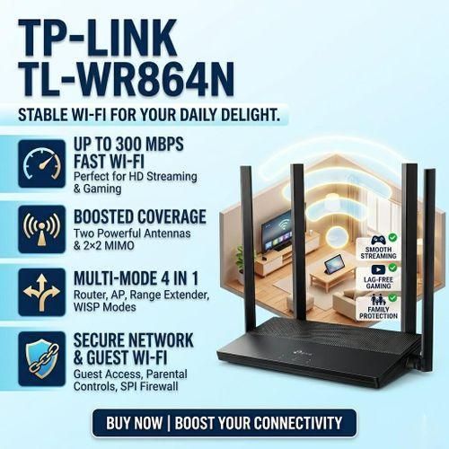 300Mbps Wireless Access Point Wi-Fi 6 Mesh ROUTER Wireless AP Routers SIGNAL indoor wifi Range Exender CCTV LAN Setup TL-WR646N