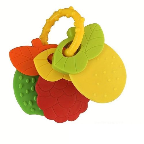Silicone Baby Teether Toys - 3+ Months - Soft, Silicone, Multi-Textured, Easy Grip Baby Teething Toy - Natural Teething Relief for Babies