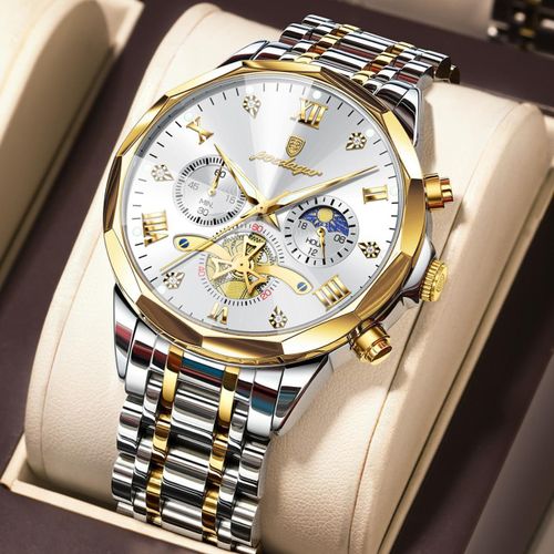 Strong Durable Sophisticated Excellency & Charming Classic Luxurious Afordable Men's Wrist Watch For Rugged Big Men